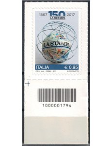 ITALY 2017 Daily Newspaper La Stampa CB 1794 ais