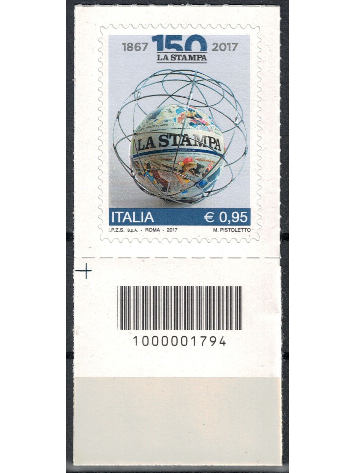 ITALY 2017 Daily Newspaper La Stampa CB 1794 ais