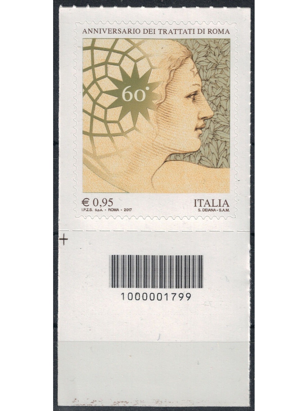 ITALIA 2017 Trattati di Roma CB 1799 ais