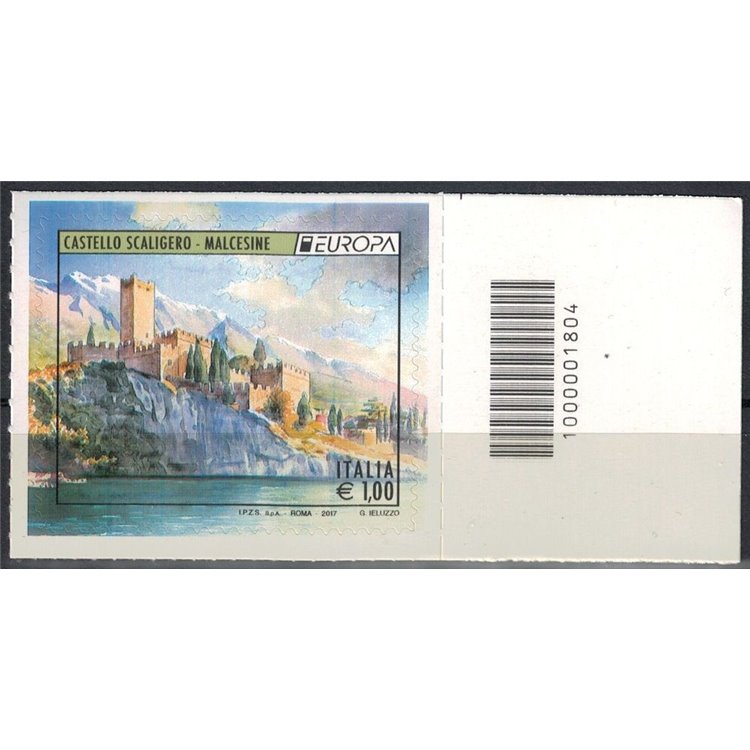 ITALIA 2017 Europa (Castello Scaligero) CB 1804 asd