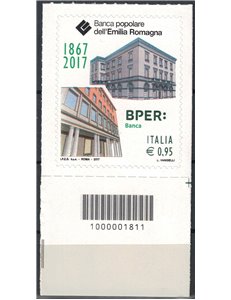 ITALY 2017 Banca Popolare dell'Emilia Romagna CB 1811 aid
