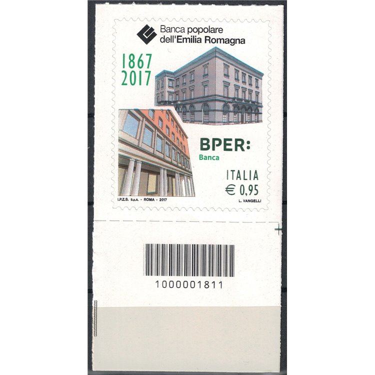 ITALY 2017 Banca Popolare dell'Emilia Romagna CB 1811 aid