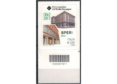 ITALIA 2017 Banca Popolare dell'Emilia Romagna (varietà colore) CB 1811 aid