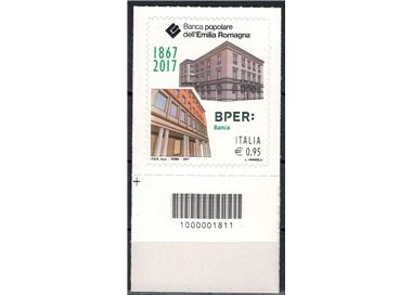 ITALIA 2017 Banca Popolare dell'Emilia Romagna (varietà colore) CB 1811 ais