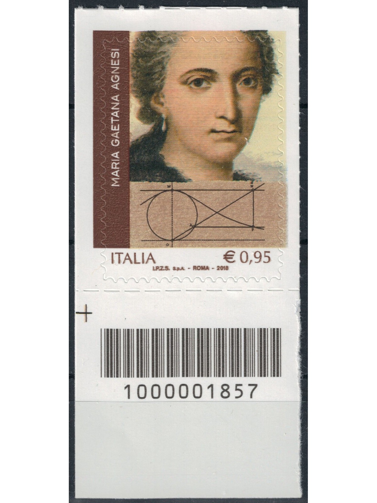 ITALY 2018 Maria Gaetana Agnesi CB 1857 ais