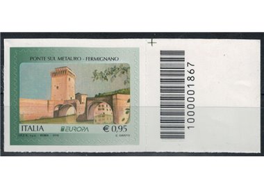 ITALIA 2018 Europa (Ponte sul Metauro) CB 1867 asd