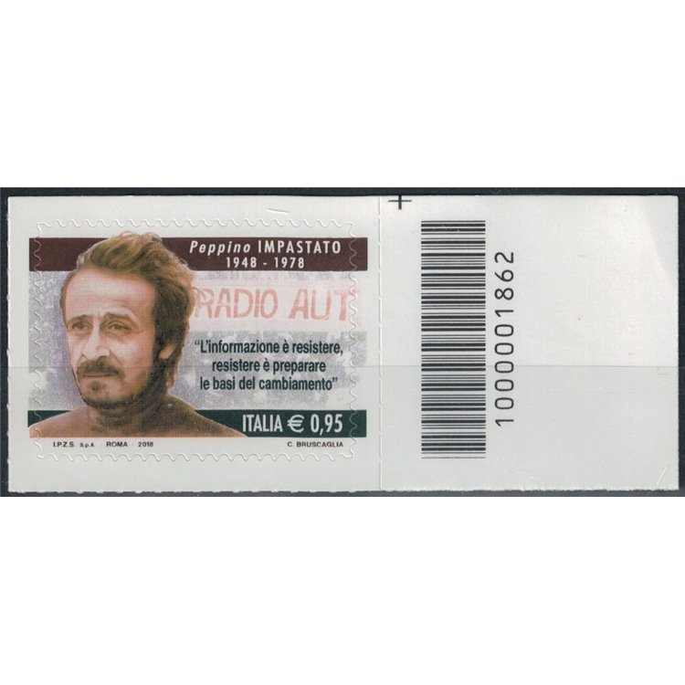 ITALIA 2018 Peppino Impastato CB 1862 asd