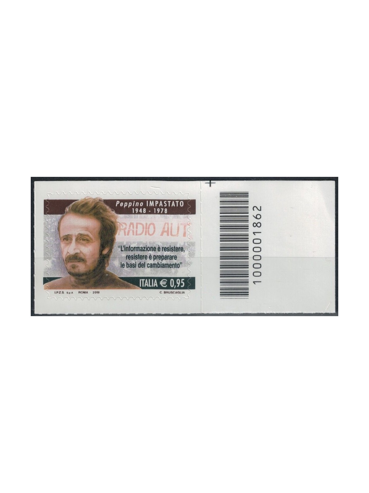 ITALY 2018 Peppino Impastato CB 1862 asd