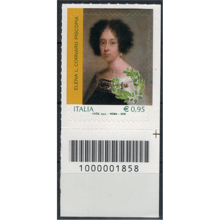 ITALY 2018 Elena Lucrezia Cornaro Piscopia CB 1858 aid