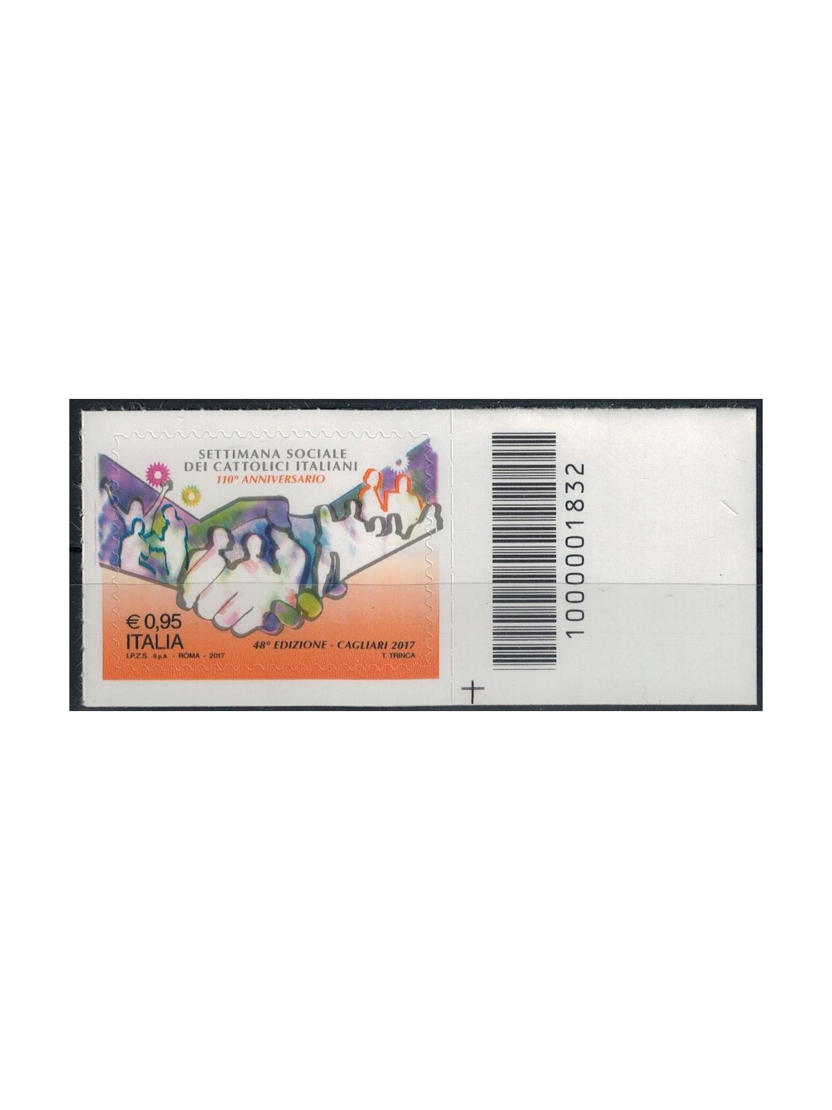 ITALY 2017 Italian Catholics CB 1832 aid