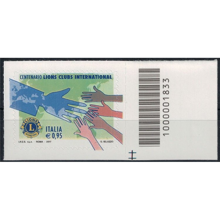 ITALY 2017 Lions Clubs CB 1833 aid