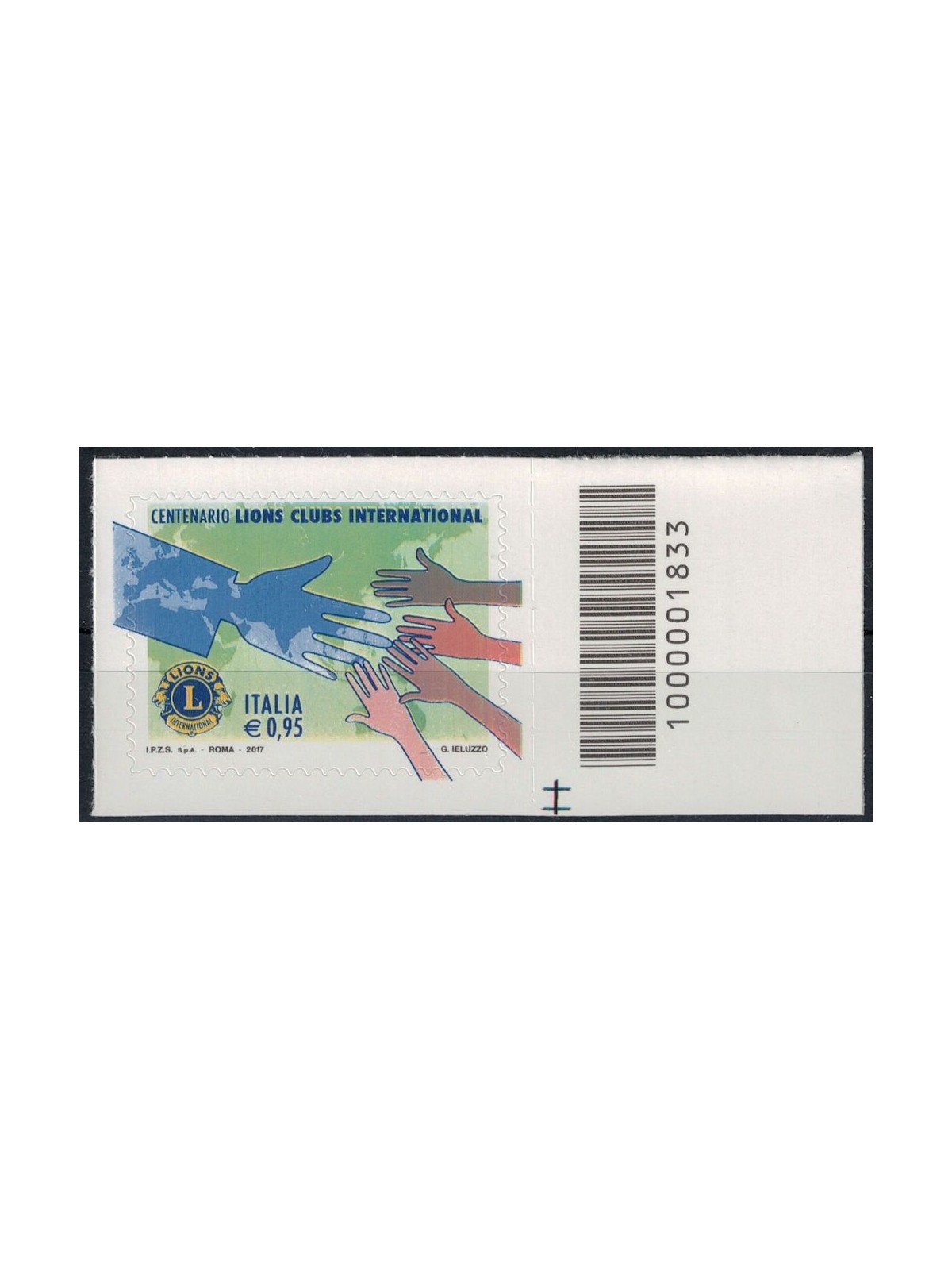 ITALY 2017 Lions Clubs CB 1833 aid