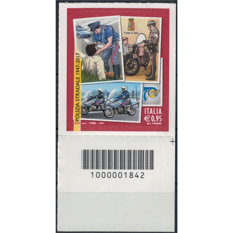 ITALY 2017 Traffic Police CB 1842 aid
