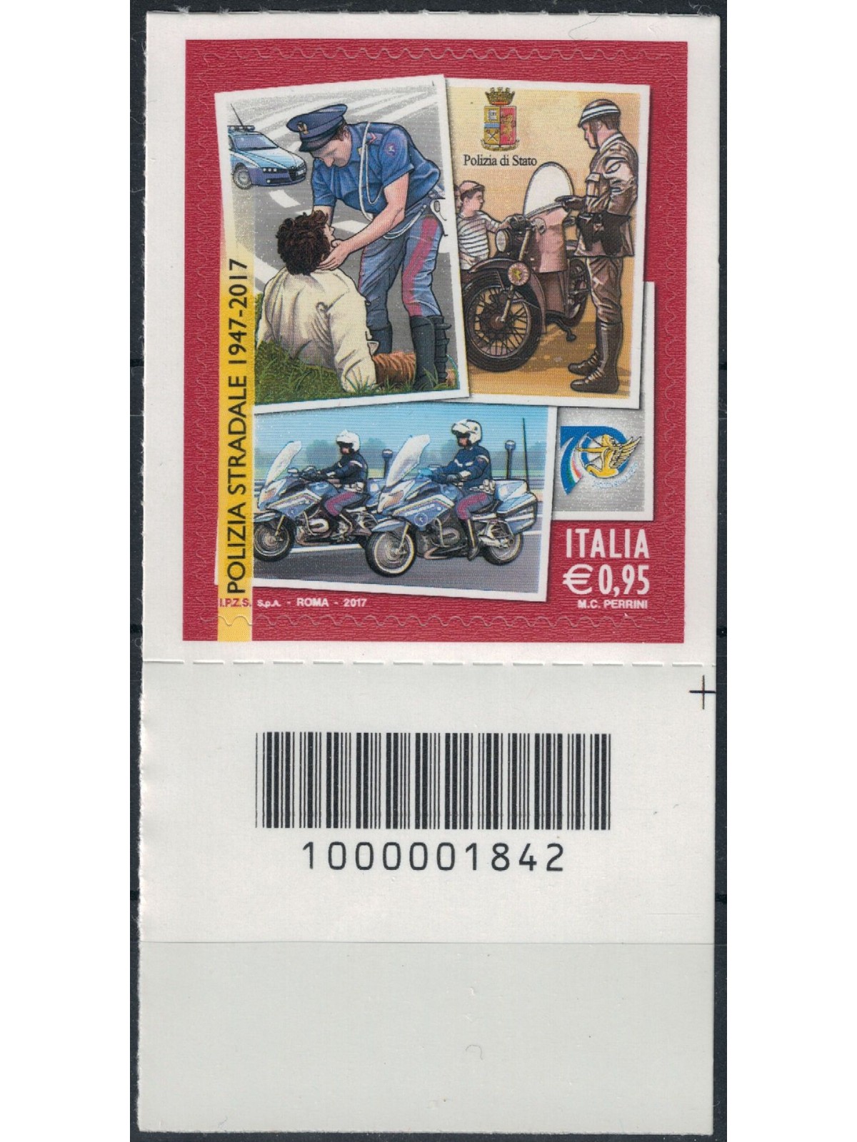 ITALY 2017 Traffic Police CB 1842 aid