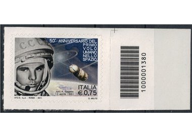 ITALY 2011 First flight into space CB 1380 asd