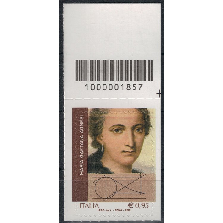 ITALIA 2018 Maria Gaetana Agnesi CB 1857 asd