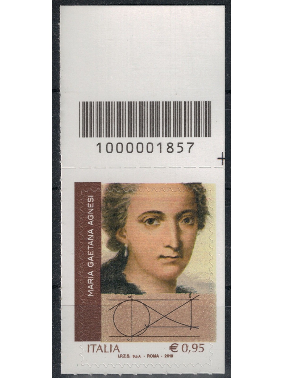 ITALY 2018 Maria Gaetana Agnesi CB 1857 asd