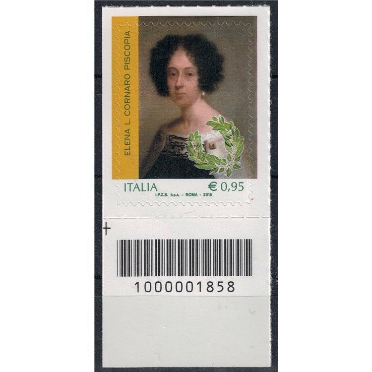 ITALIA 2018 Elena Lucrezia Cornaro Piscopia CB 1858 ais