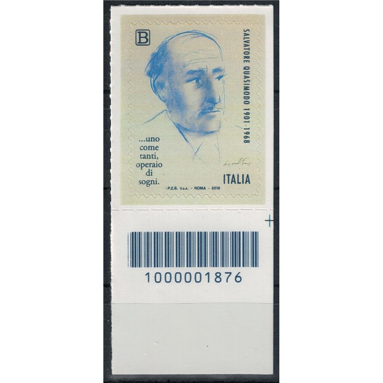 ITALY 2018 Salvatore Quasimodo CB 1876 aid