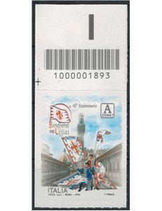 ITALIA 2018 Bandierai degli Uffizi CB 1893 ass