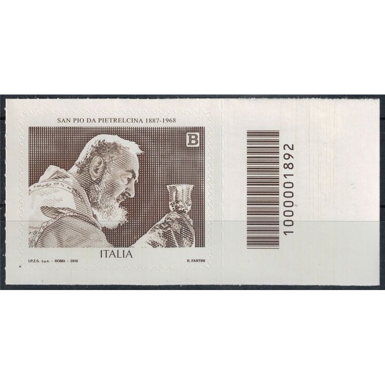 ITALY 2018 San Pio da Pietrelcina CB 1892 aid