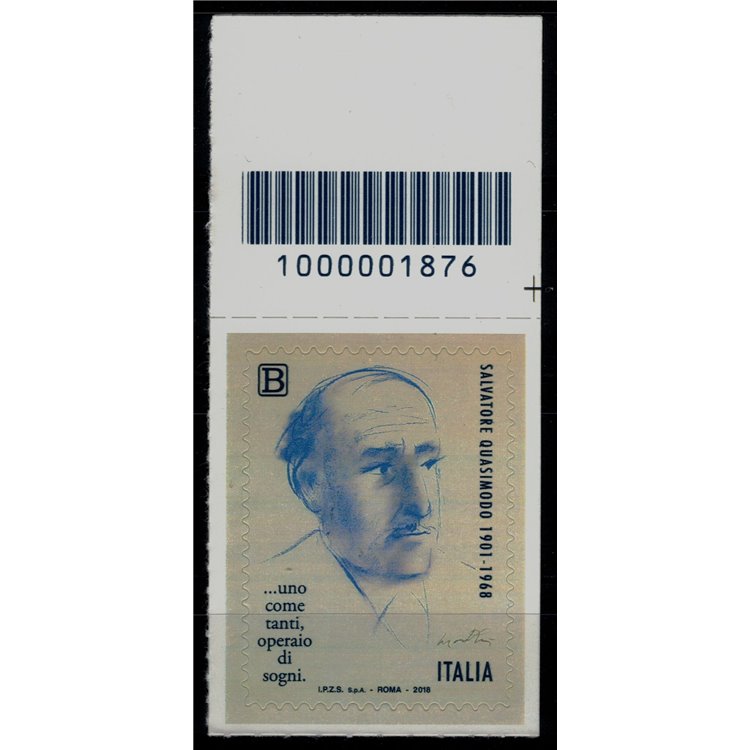 ITALIA 2018 Salvatore Quasimodo CB 1876 asd