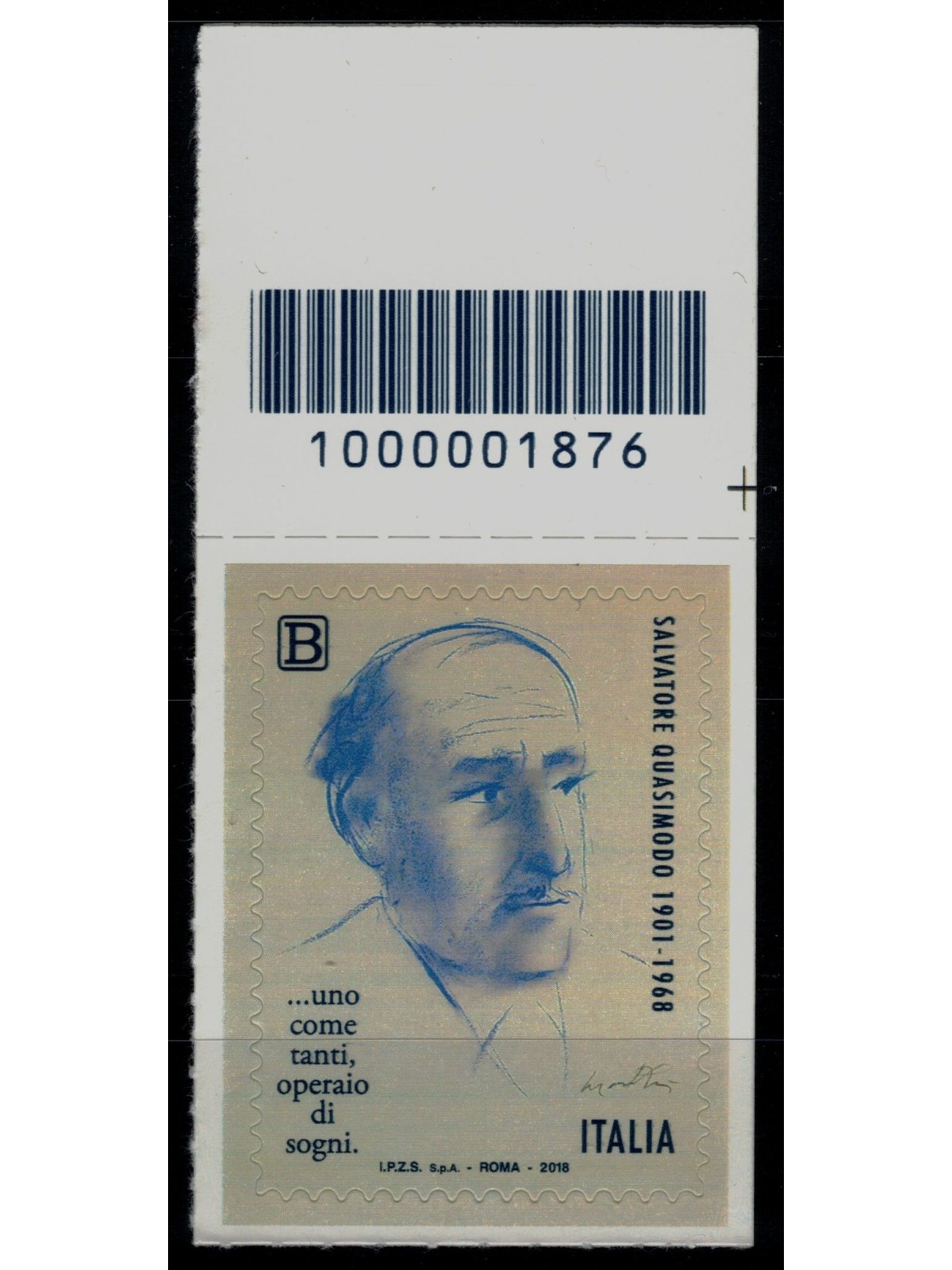 ITALIA 2018 Salvatore Quasimodo CB 1876 asd