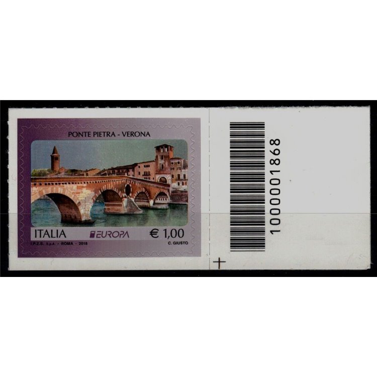 ITALIA 2018 Europa (Ponte Pietra) CB 1868 aid