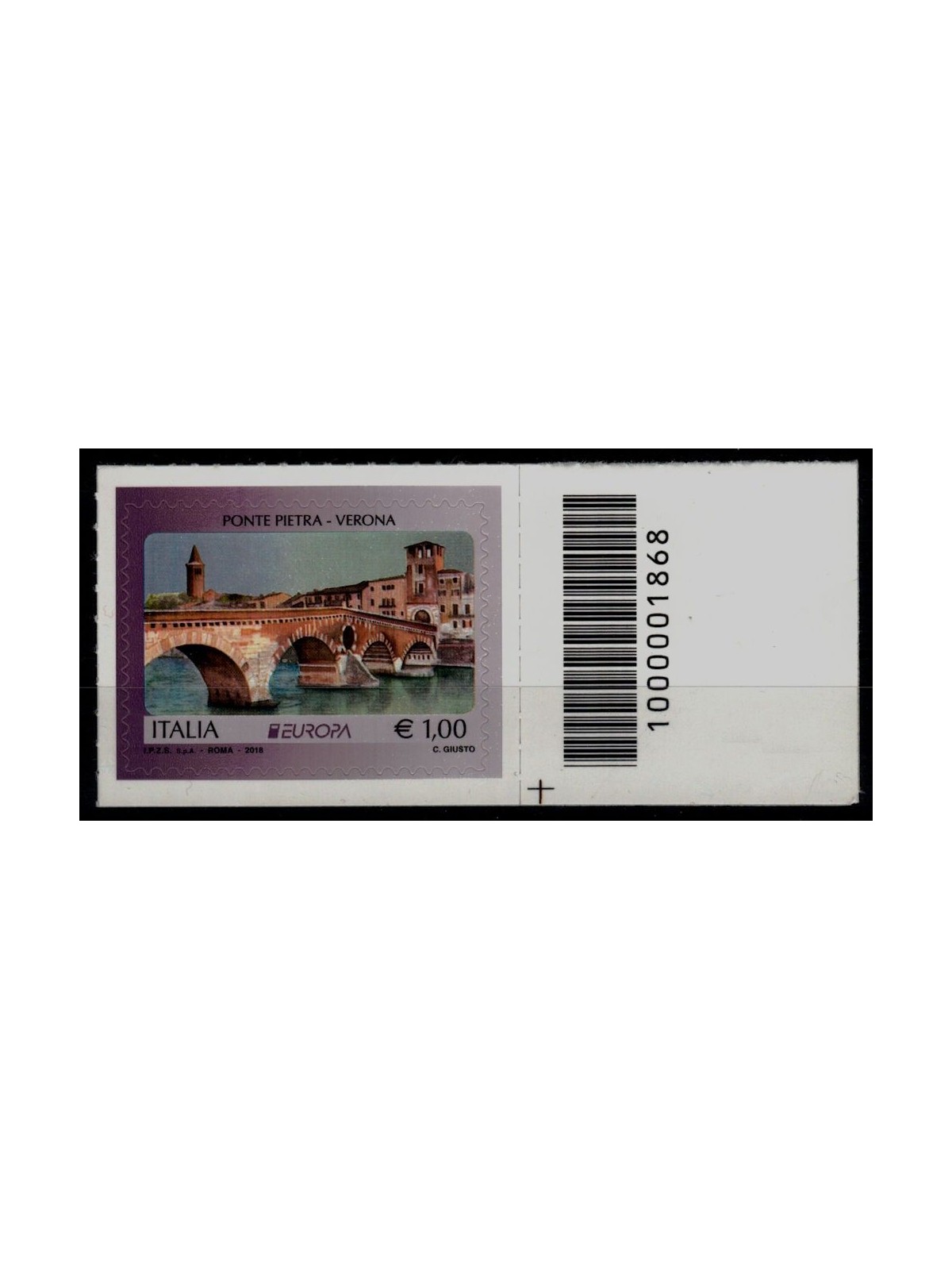 ITALIA 2018 Europa (Ponte Pietra) CB 1868 aid