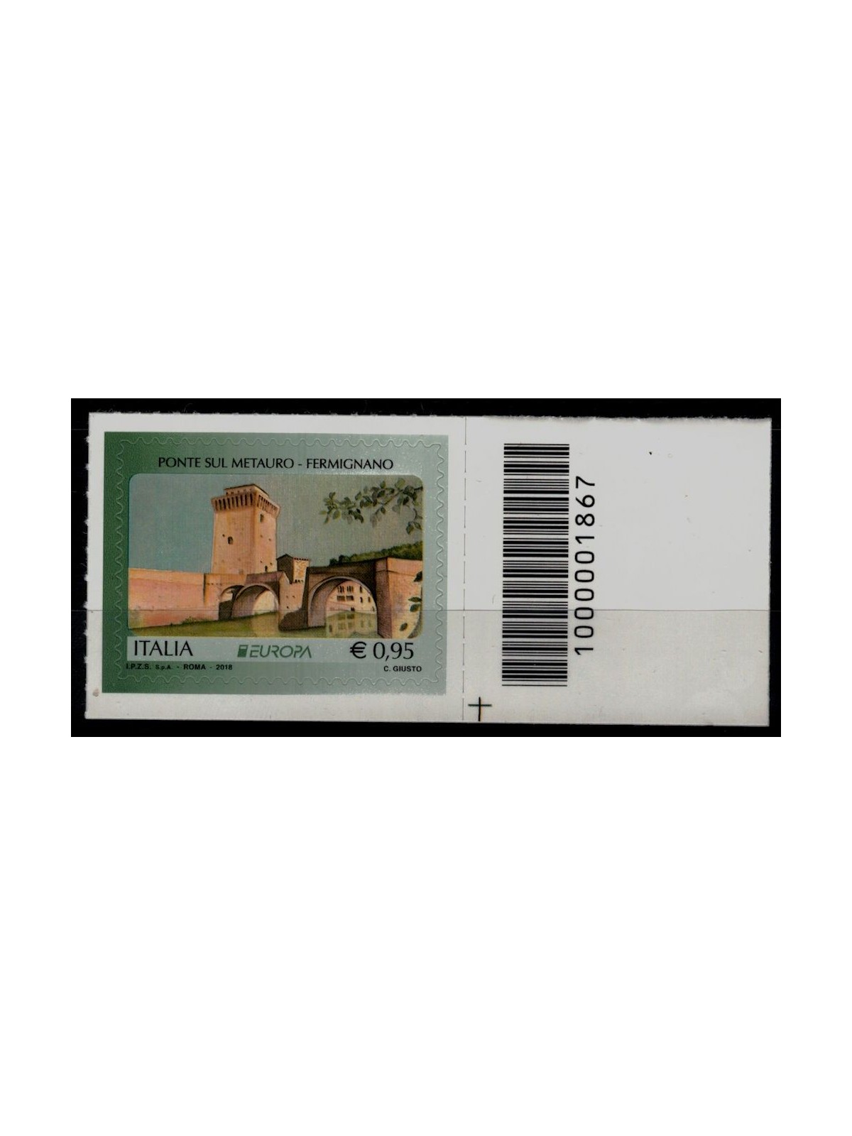 ITALY 2018 Europe (Bridge over the Metauro) CB 1867 aid