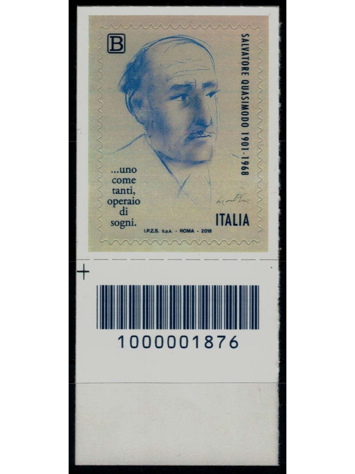 ITALY 2018 Salvatore Quasimodo CB 1876 ais
