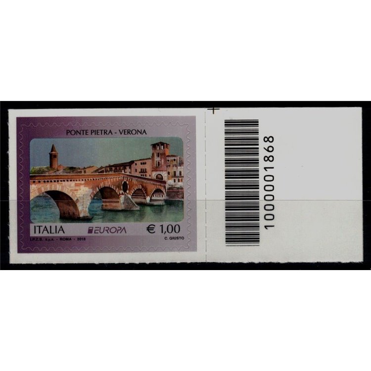ITALIA 2018 Europa (Ponte Pietra) CB 1868 asd