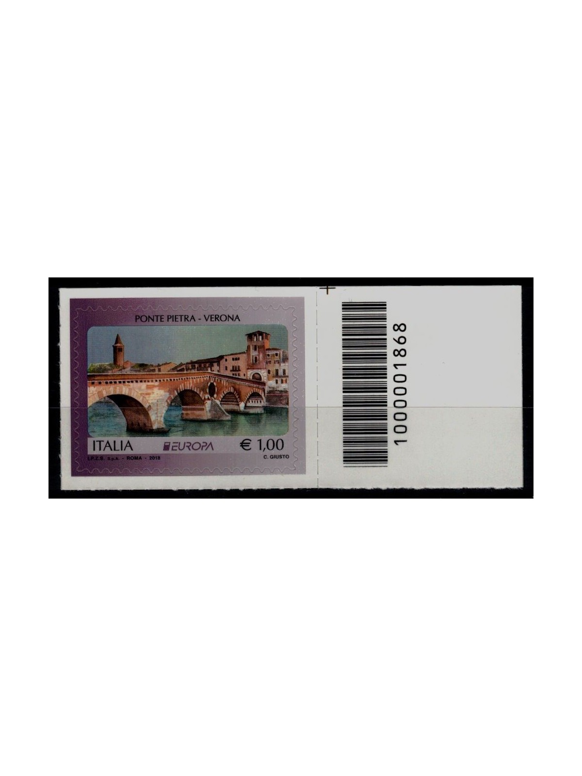 ITALY 2018 Europe (Ponte Pietra) CB 1868 asd