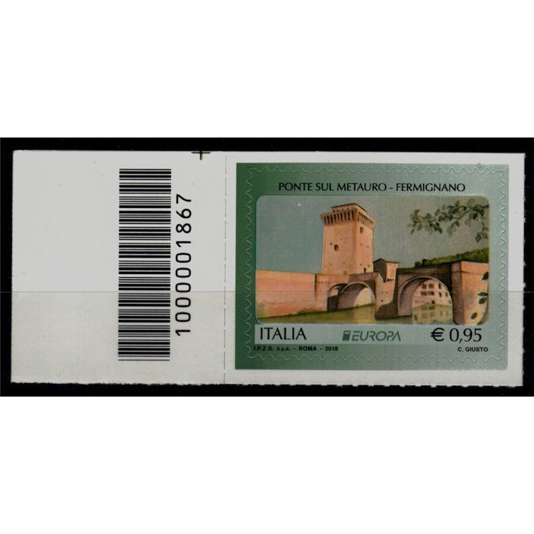 ITALY 2018 Europe (Bridge over the Metauro) CB 1867 ass