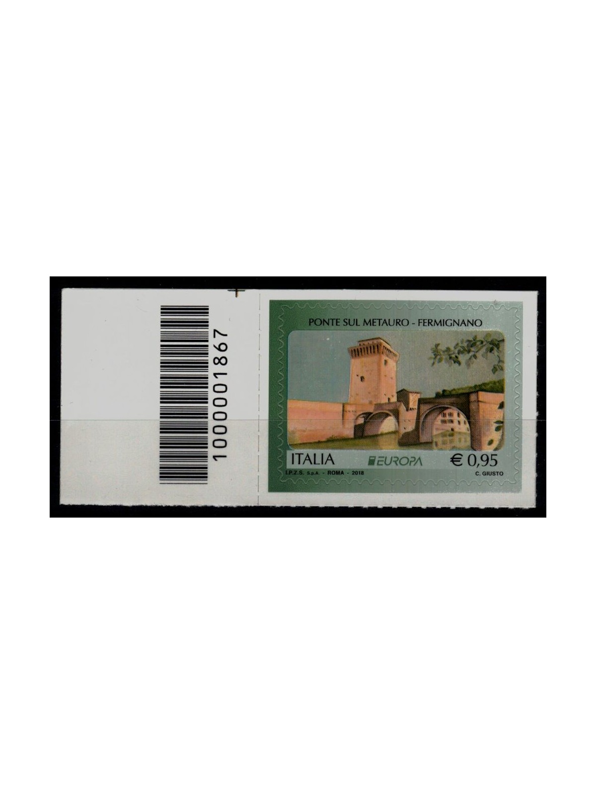 ITALY 2018 Europe (Bridge over the Metauro) CB 1867 ass