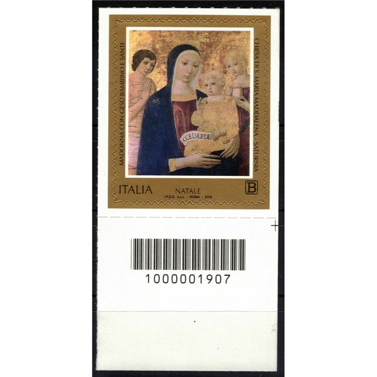ITALY 2018 Religious Christmas CB 1907 aid