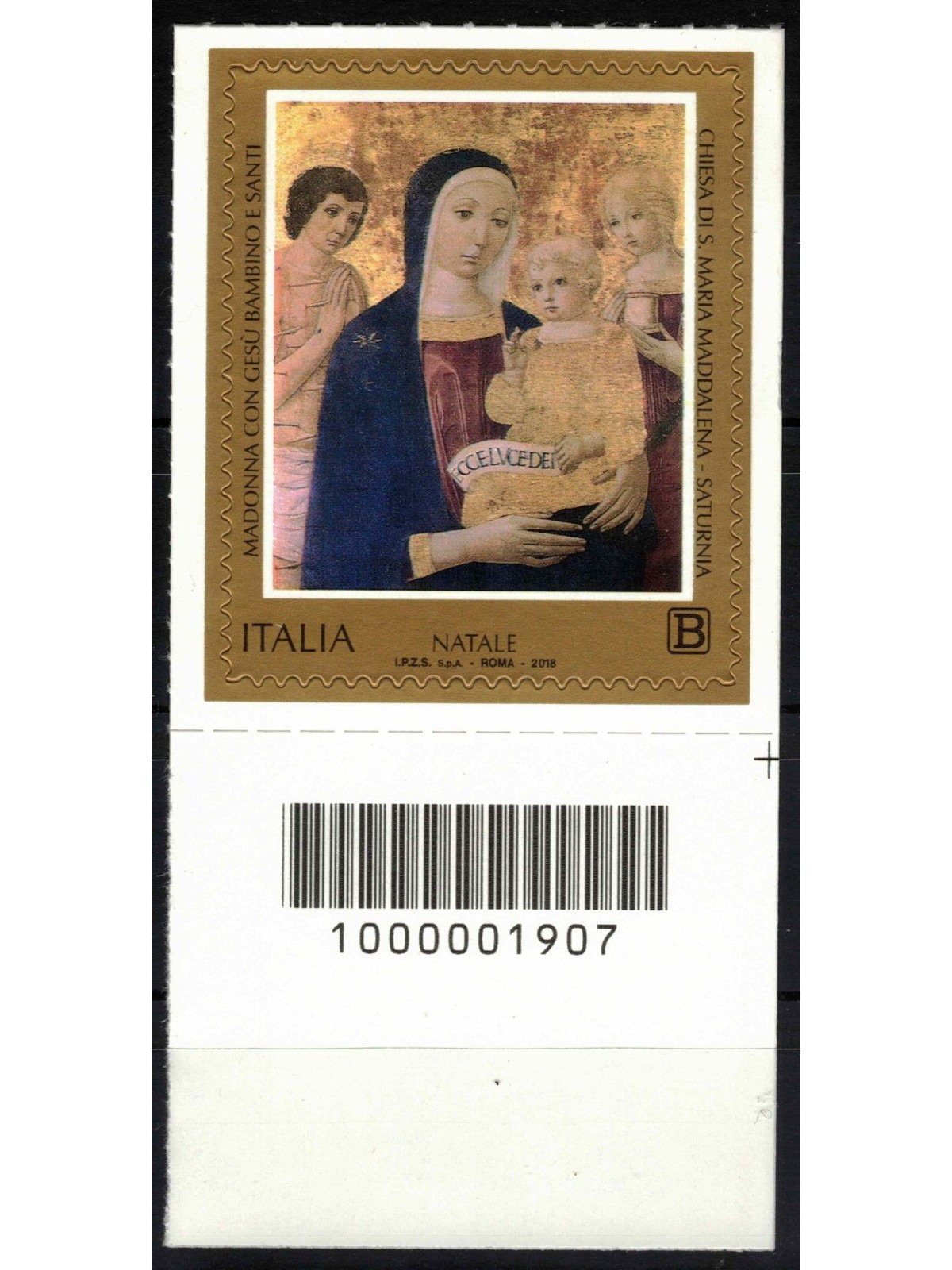 ITALIA 2018 Natale Religioso CB 1907 aid