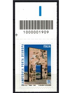 ITALIA 2018 Lampedusa porta d'Europa CB 1909 ass
