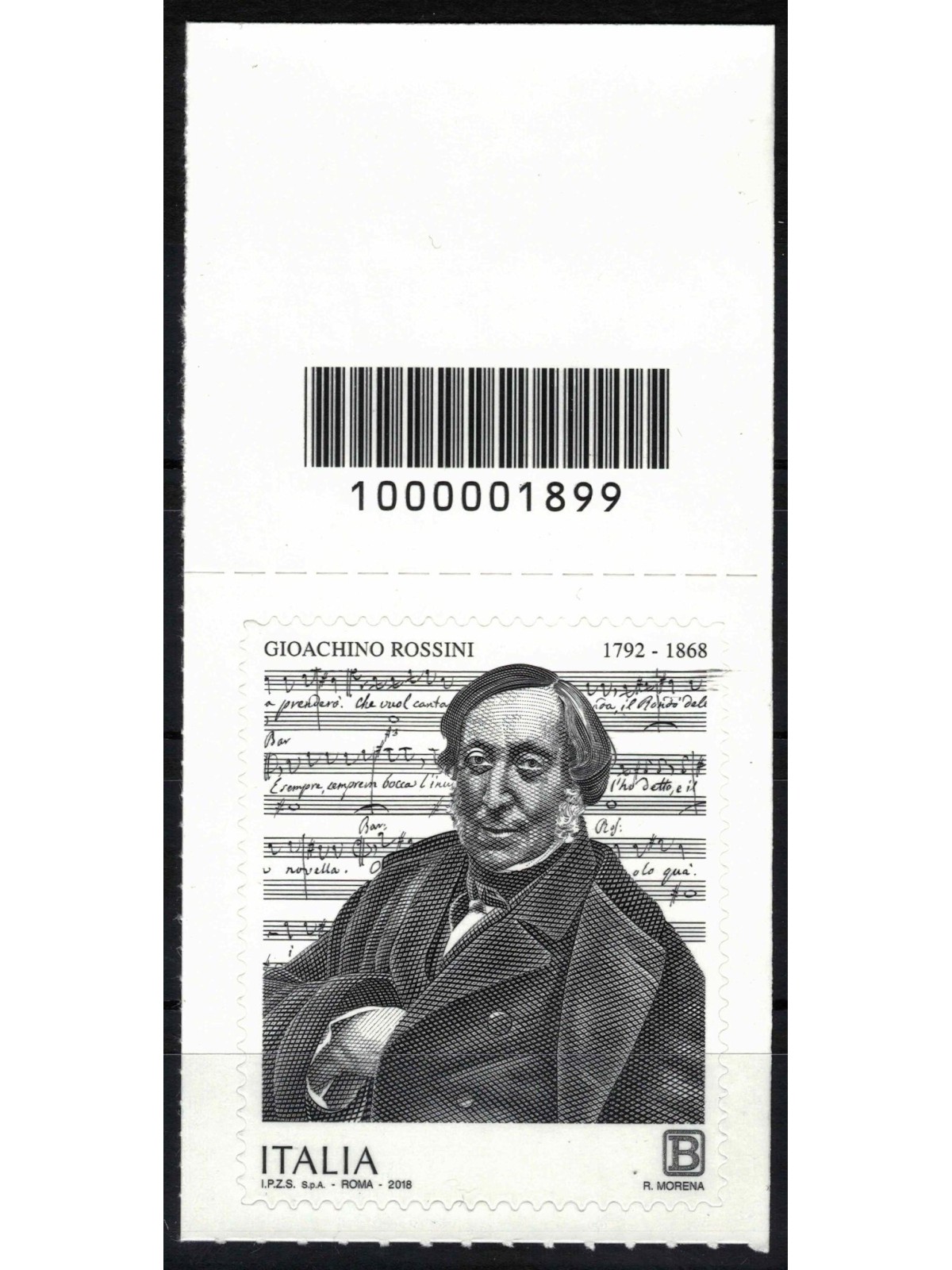 ITALY 2018 Gioachino Rossini CB 1899 asd