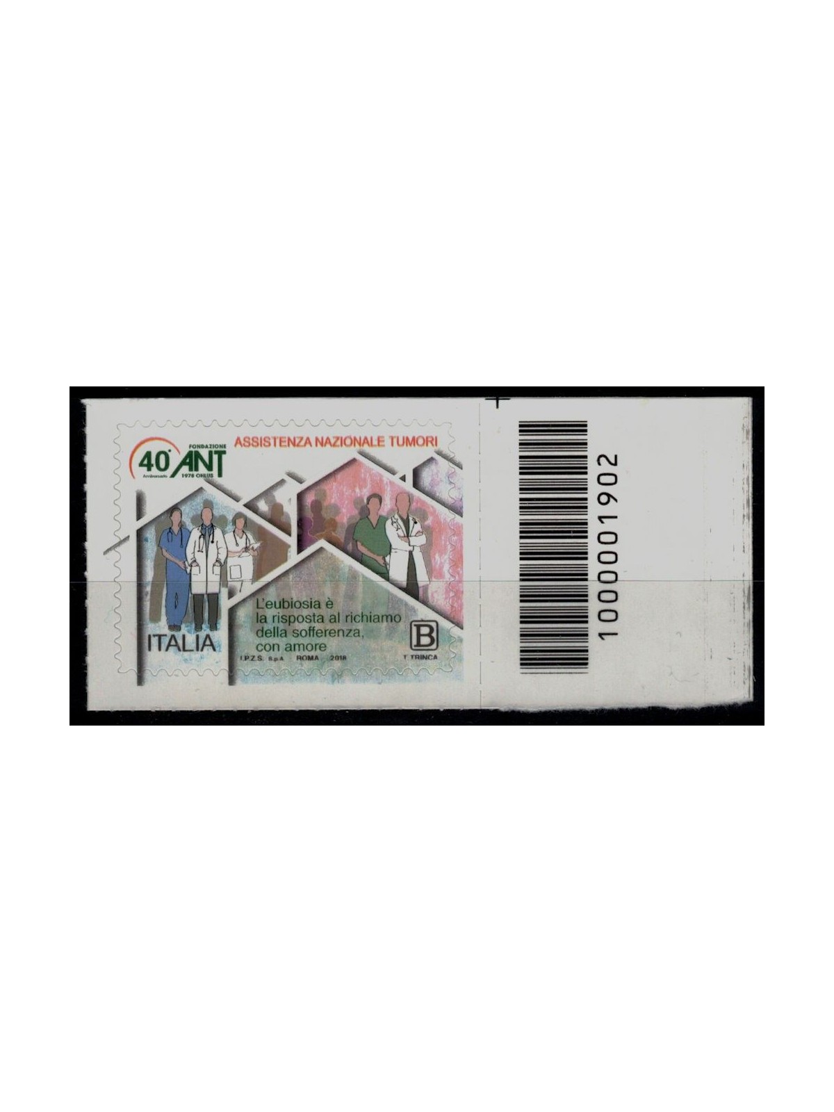 ITALY 2018 National Cancer Assistance CB 1902 asd