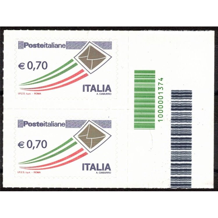 ITALY 2013 Ordinary €0.70 Gold Envelope CB 1374 right
