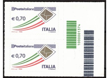 ITALIA 2013 Ordinaria € 0,70 Busta Oro CB 1374 dx