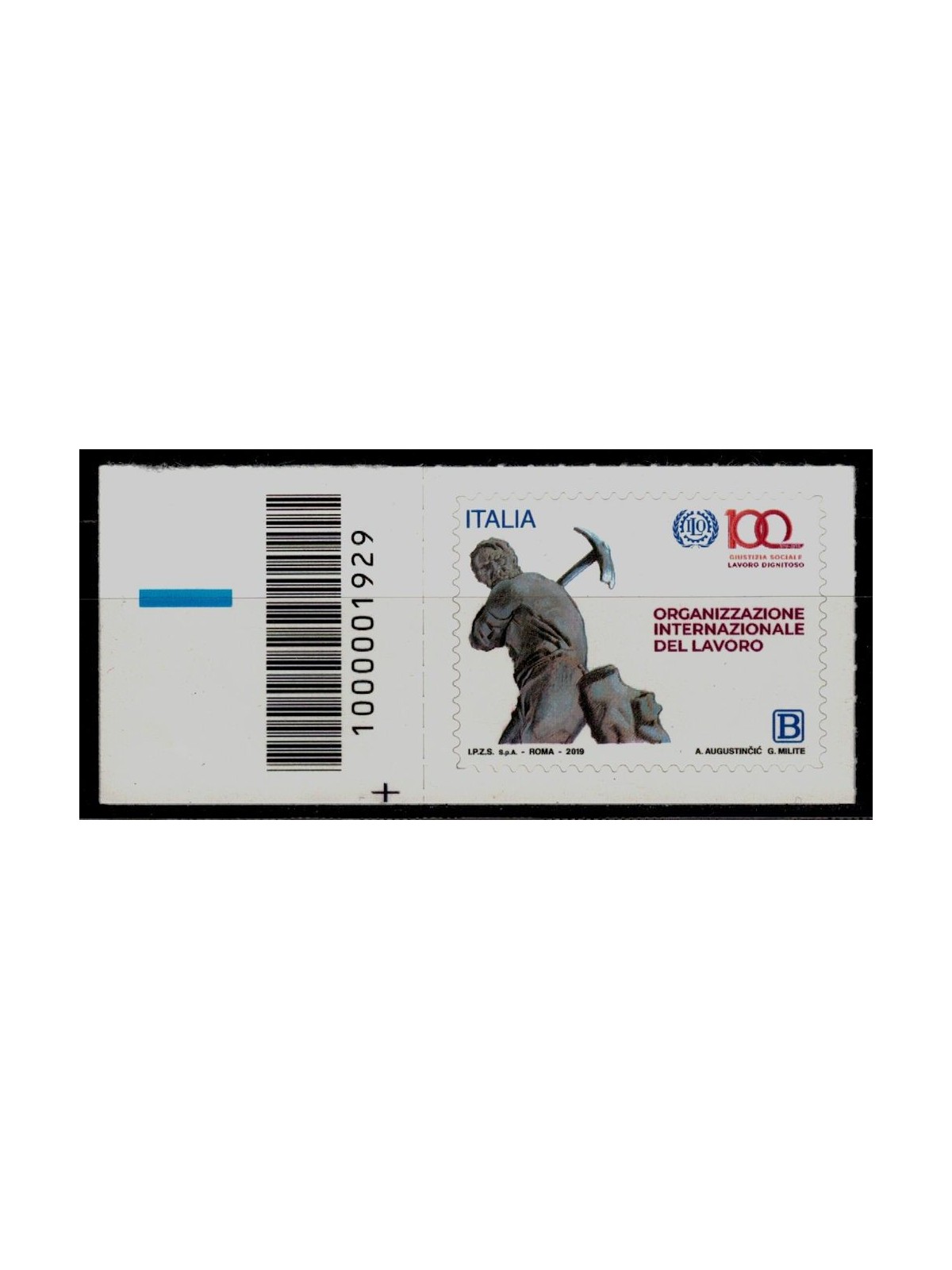 ITALY 2019 International Labour Organization CB 1929 ais
