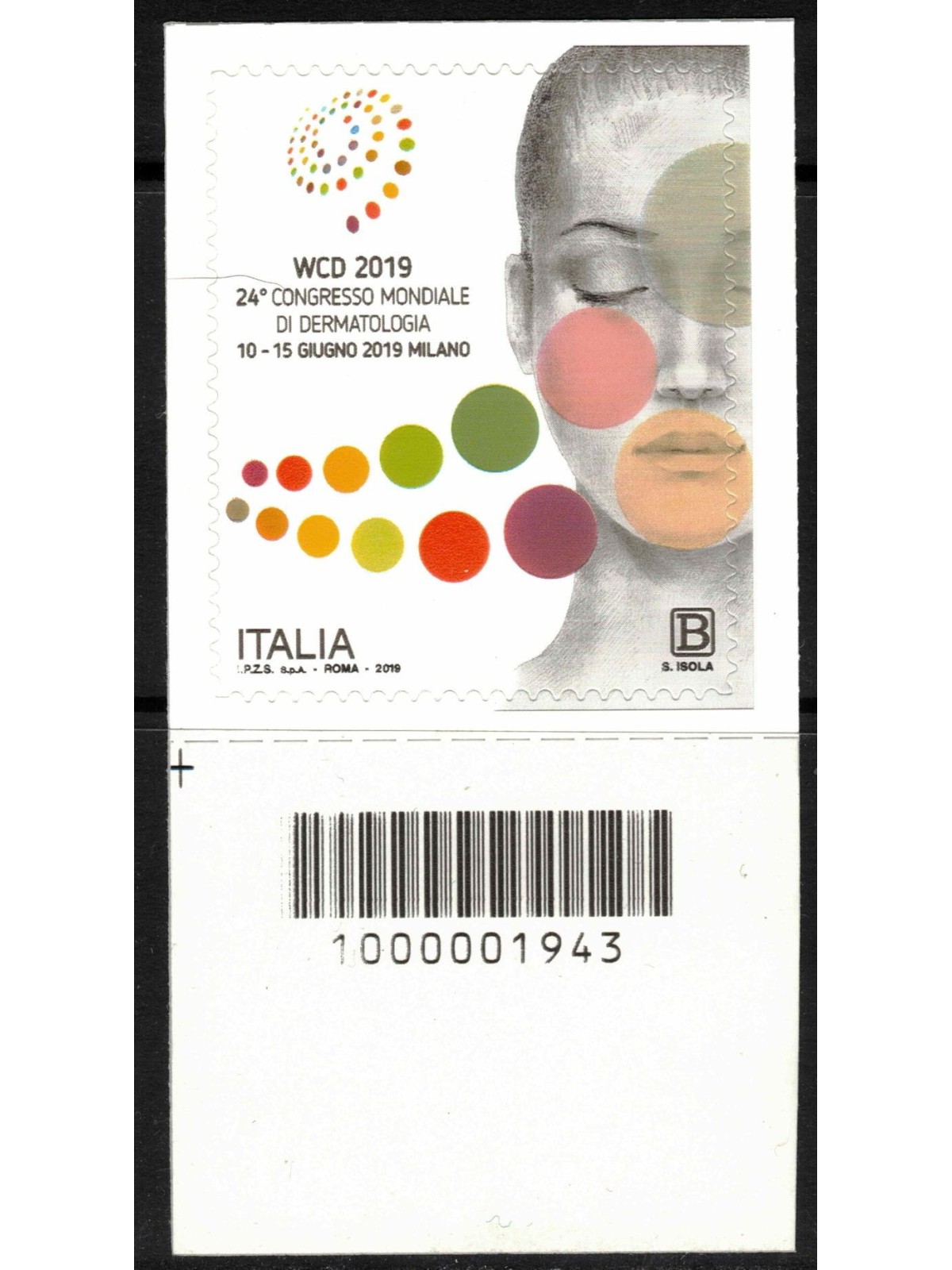 ITALIA 2019 Congresso Mondiale di Dermatologia CB 1943 ais