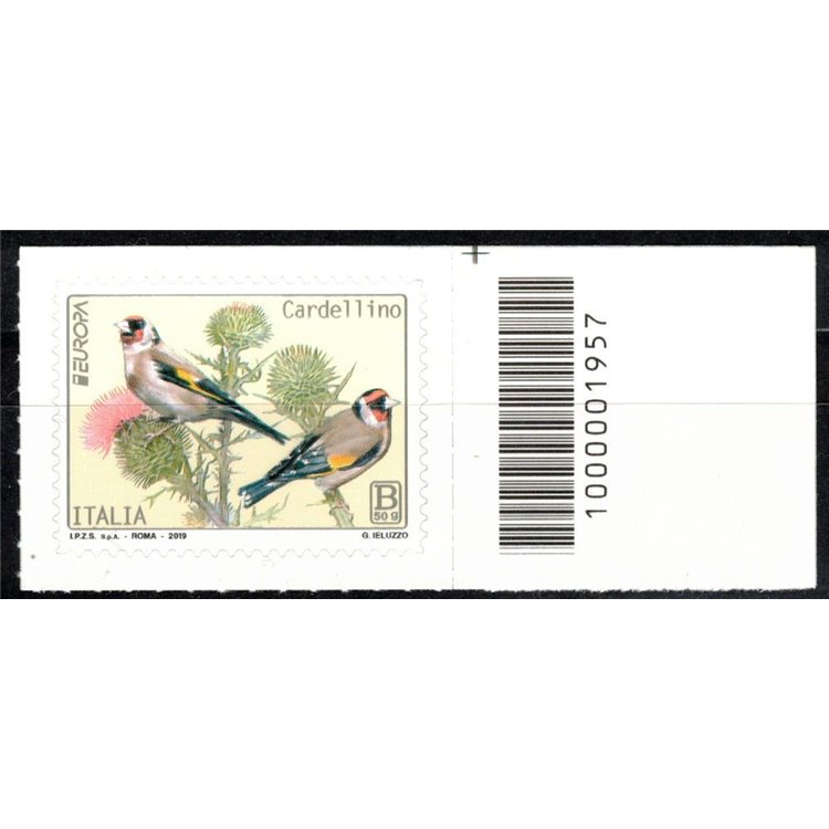 ITALIA 2019 Europa (Cardellino) CB 1957 asd