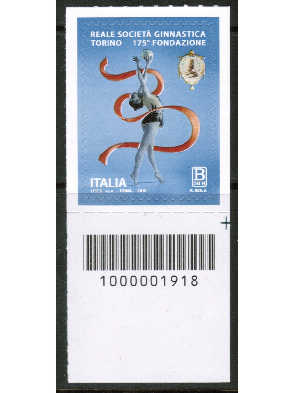 ITALY 2019 Royal Gymnastics Society Turin CB 1918 aid