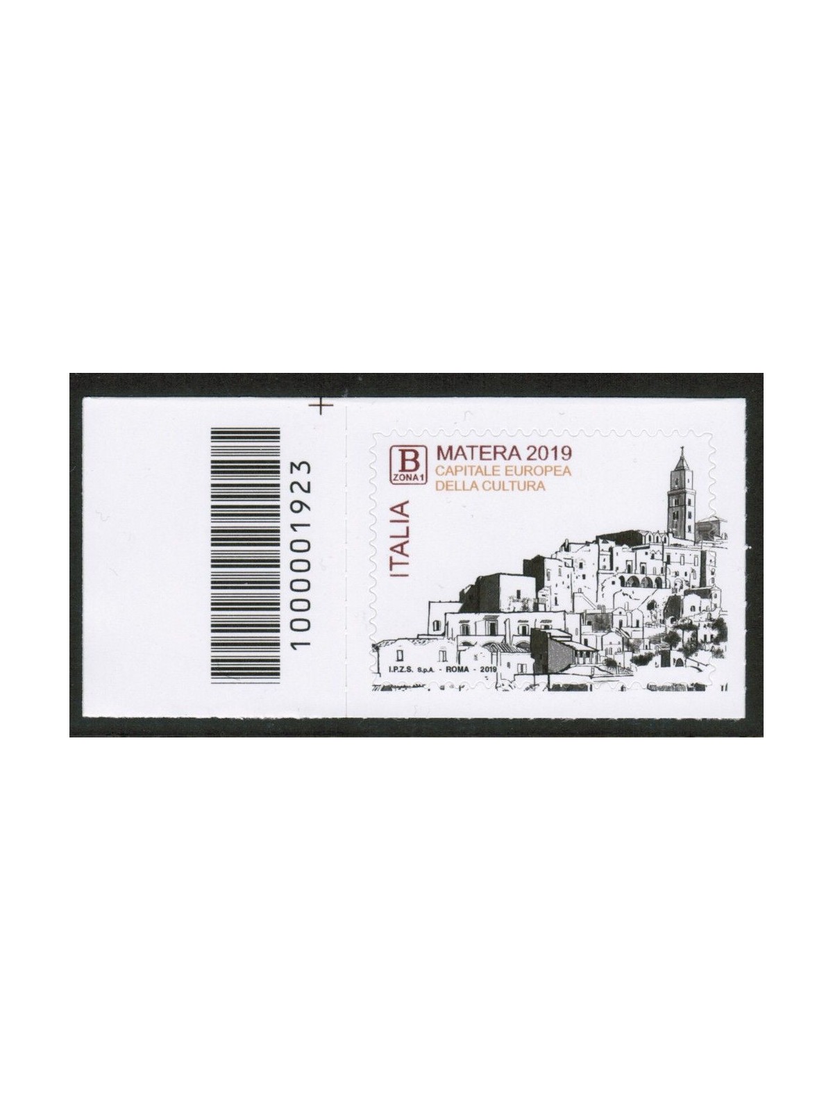 ITALIA 2019 Matera Capitale della Cultura CB 1923 ass