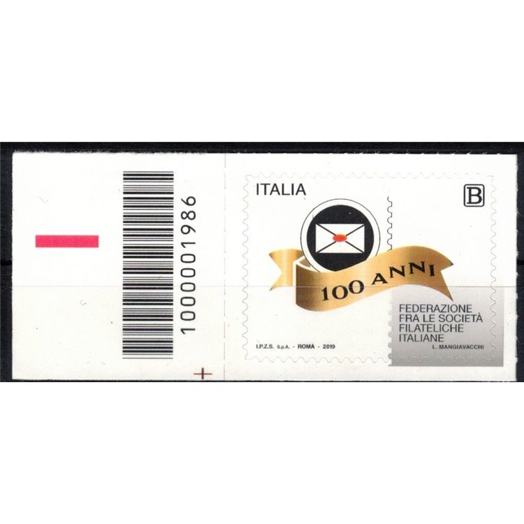 ITALY 2019 Italian Philatelic Societies CB 1986 ais