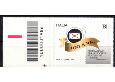 ITALY 2019 Italian Philatelic Societies CB 1986 ais