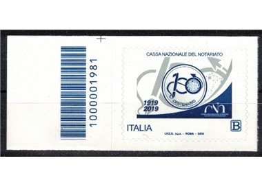 ITALIA 2019 Cassa Nazionale del Notariato CB 1981 ass